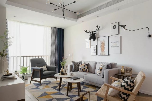 装修案例北欧风格室内装修效果图-客厅 装修案例北欧风格室内装修效果图-客厅