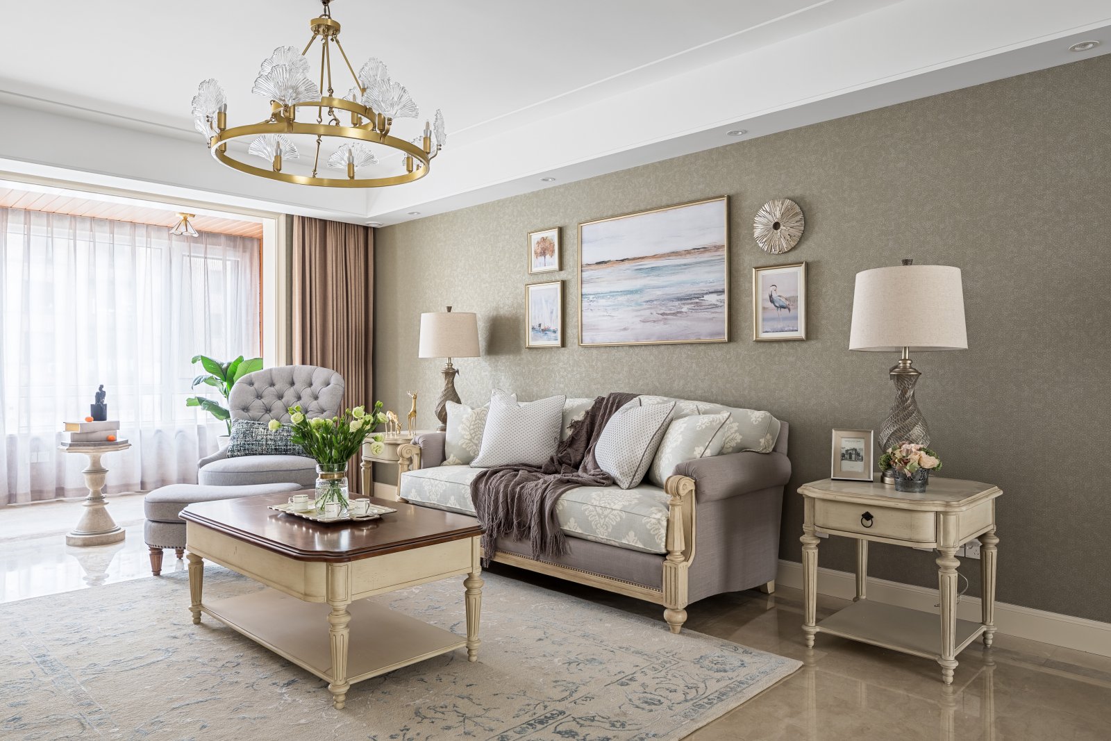 美式风格家装设计室内装修效果图-客厅 美式风格家装设计室内装修效果图-客厅