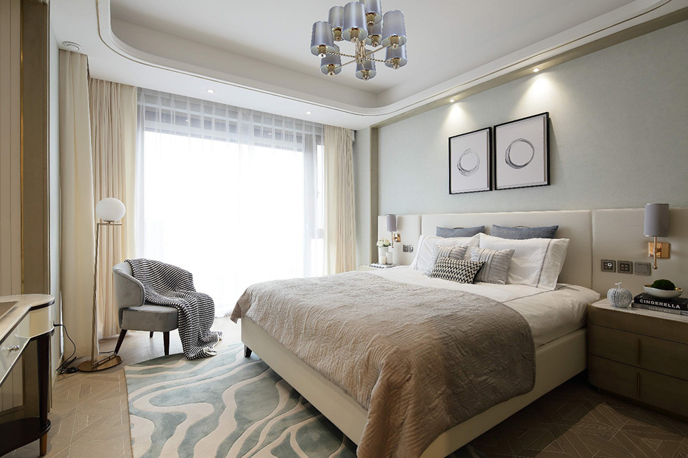 南宁大唐世家三居126平米轻奢风格室内装修案例-卧室 南宁大唐世家三居126平米轻奢风格室内装修案例-卧室