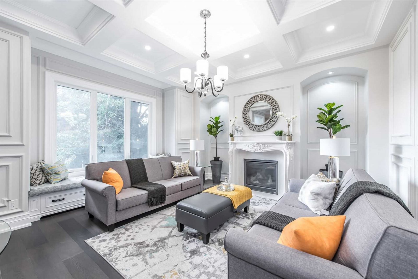 欧式简约风格家装设计别墅装修效果图-客厅 欧式简约风格家装设计别墅装修效果图-客厅