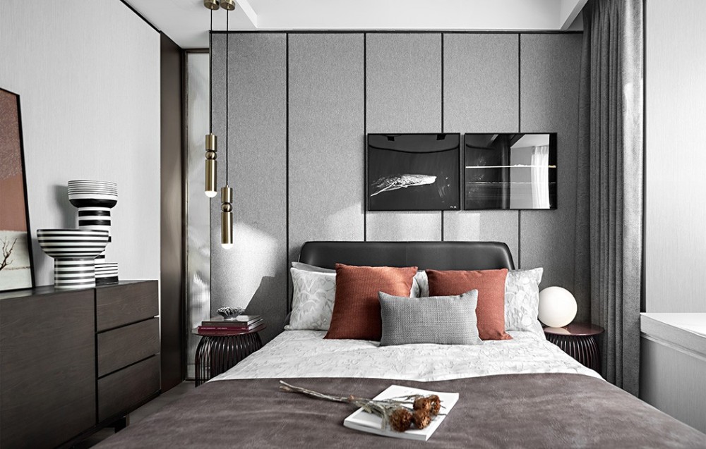 现代简约风格室内家装案例效果图-次卧 现代简约风格室内家装案例效果图-次卧