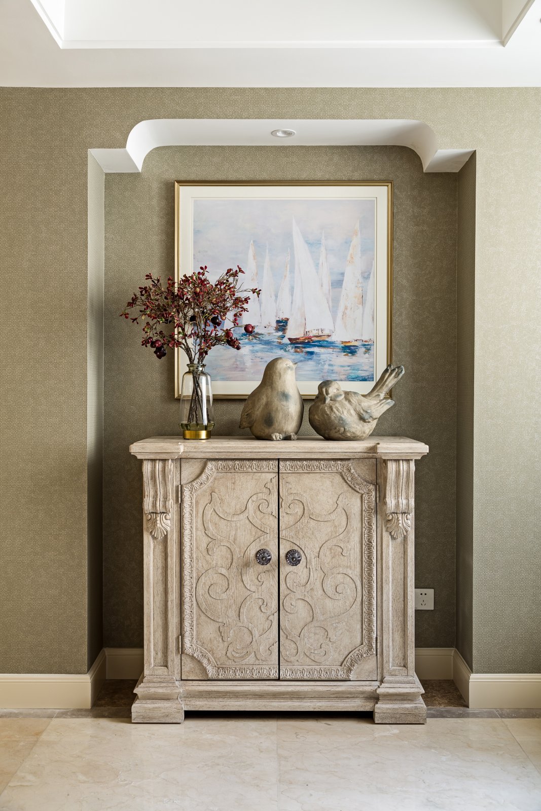 美式风格家装设计室内装修效果图-玄关 美式风格家装设计室内装修效果图-玄关