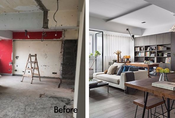 圆融广场二居99平米北欧风格装修案例-客厅 圆融广场二居99平米北欧风格装修案例-客厅