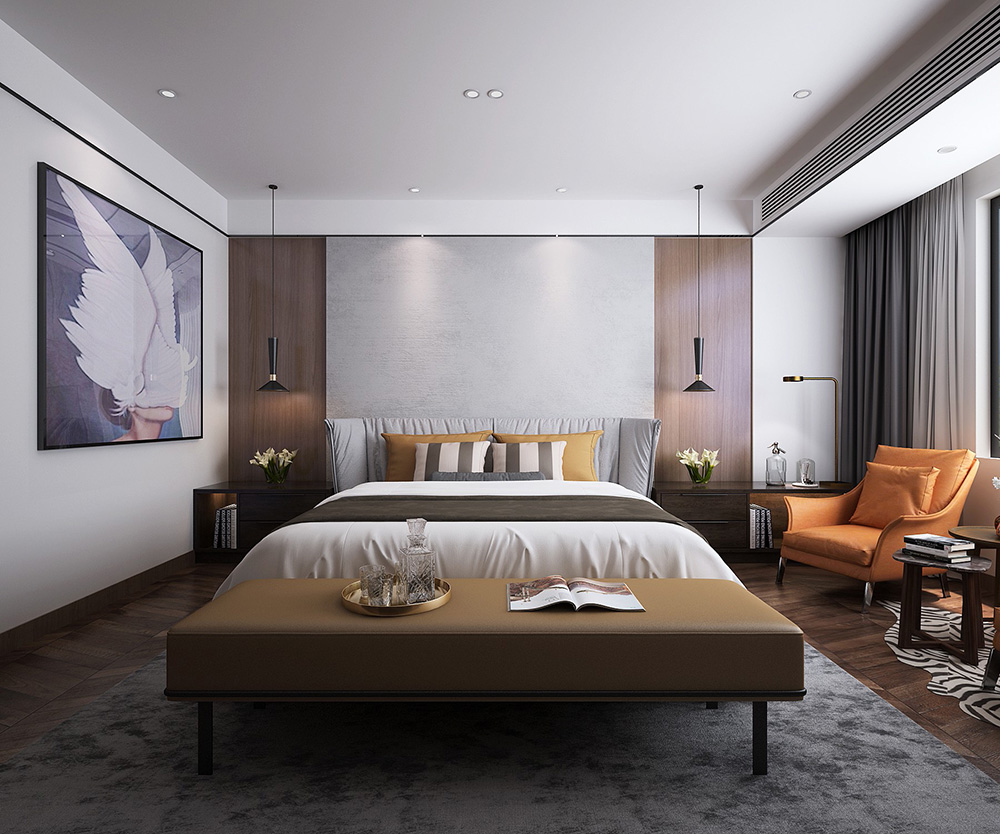 轻奢风格别墅装修设计效果图-碧桂园翠锦豪庭别墅470平米-别墅卧室装修设计 轻奢风格别墅装修设计效果图-碧桂园翠锦豪庭别墅470平米-别墅卧室装修设计