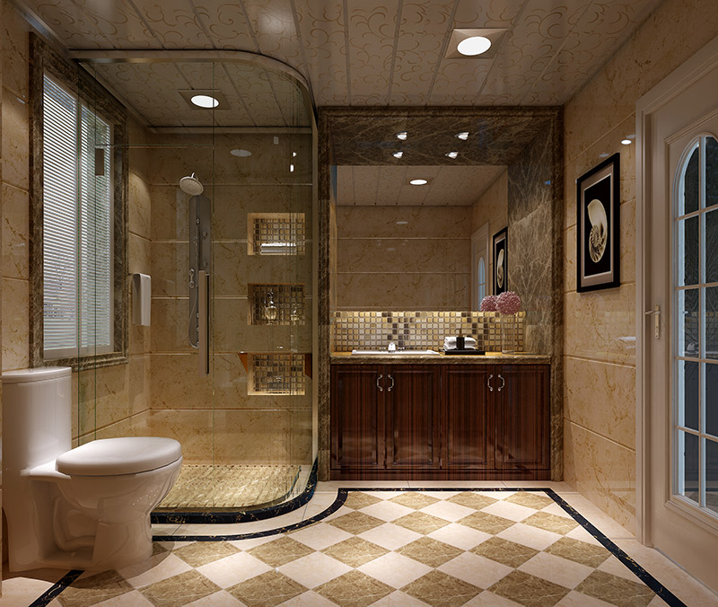 黄岐长信御景峰四居186平米欧式风格室内装修案例-卫生间 黄岐长信御景峰四居186平米欧式风格室内装修案例-卫生间